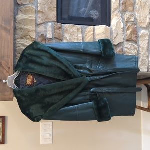 Women's Leather jacket from Gantos size M color forest green